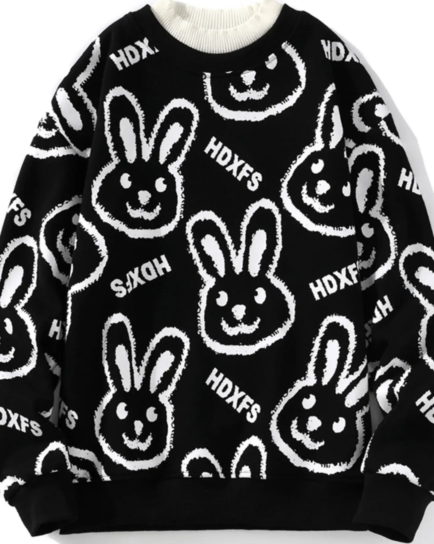 Rabbit Cotton Crewneck Sweatshirt