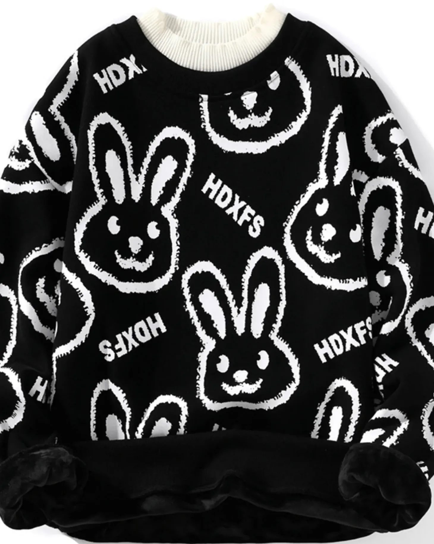 Rabbit Cotton Crewneck Sweatshirt