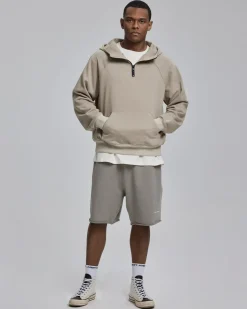 Raw-Edged Gym Shorts