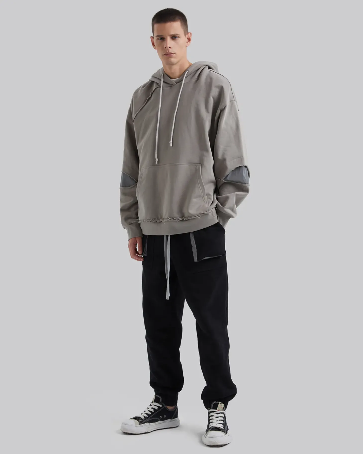 Reflective Back Cutout Hoodie