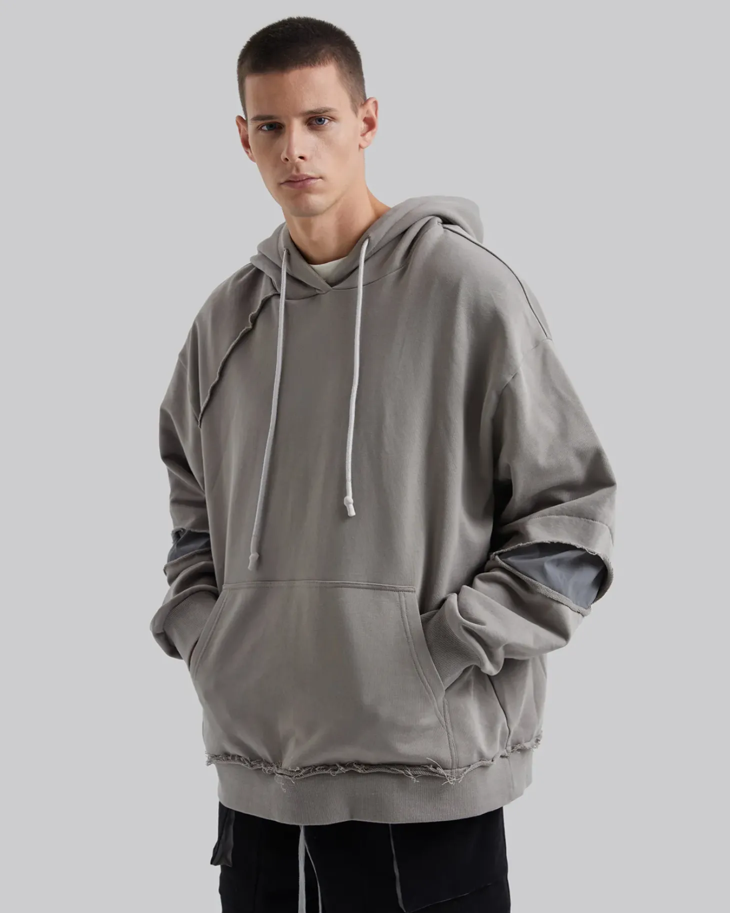 Reflective Back Cutout Hoodie