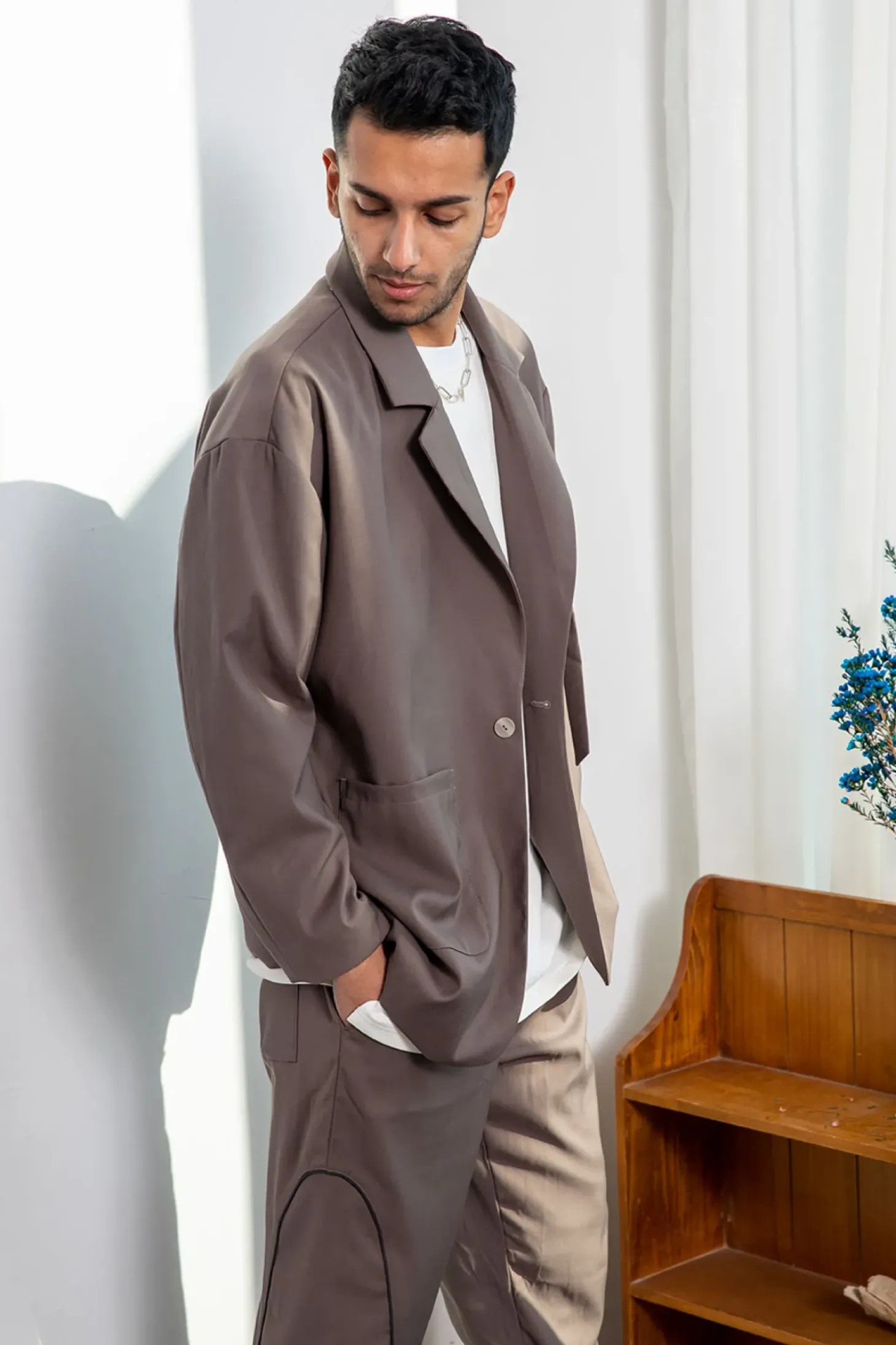 Side Strap Blazer Set