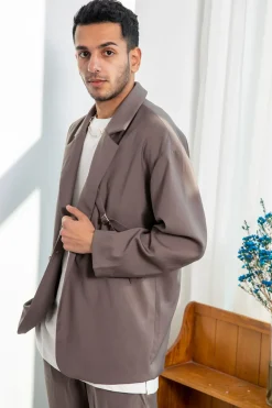 Side Strap Blazer Set
