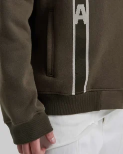 Side-Tape Zip Up Hoodie