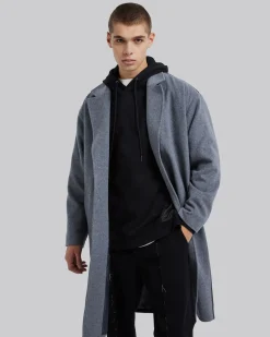 Single-Faced Paneled Wool Coat