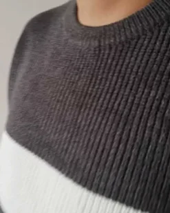 Striped Crewneck Knit Jumper
