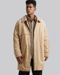 Suede Jacket With Fleece Lining