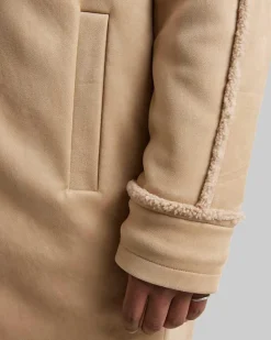 Suede Jacket With Fleece Lining