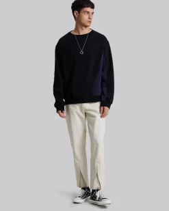Sweatshirt With Paneled Splits