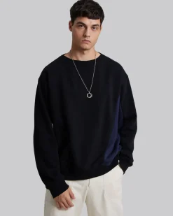 Sweatshirt With Paneled Splits