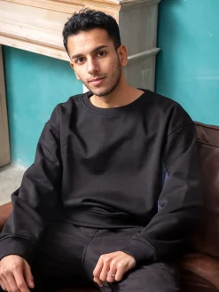 Sweatshirt With Paneled Splits