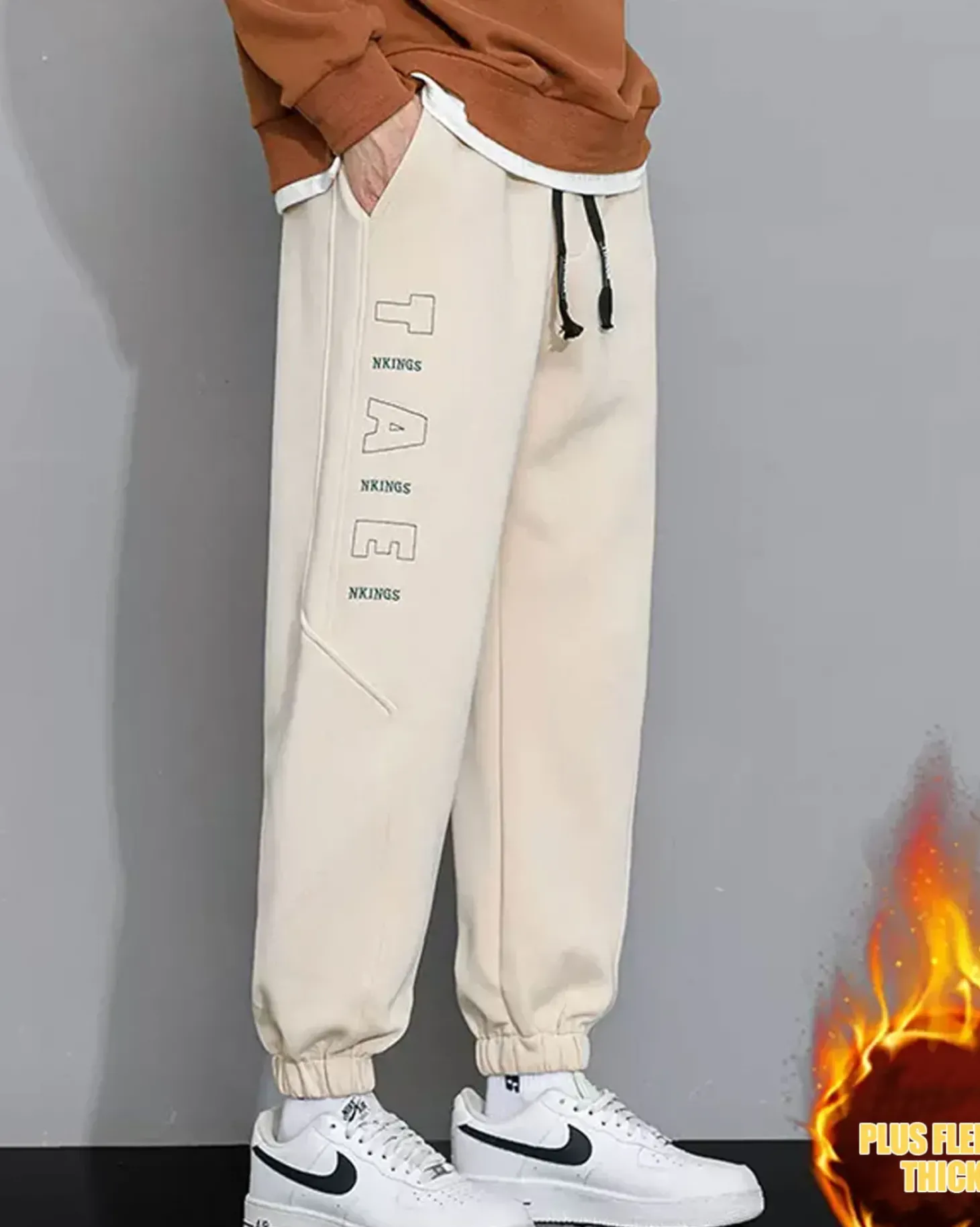 Tapered Drawstring Cotton Joggers
