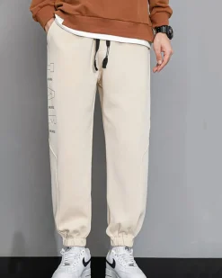 Tapered Drawstring Cotton Joggers