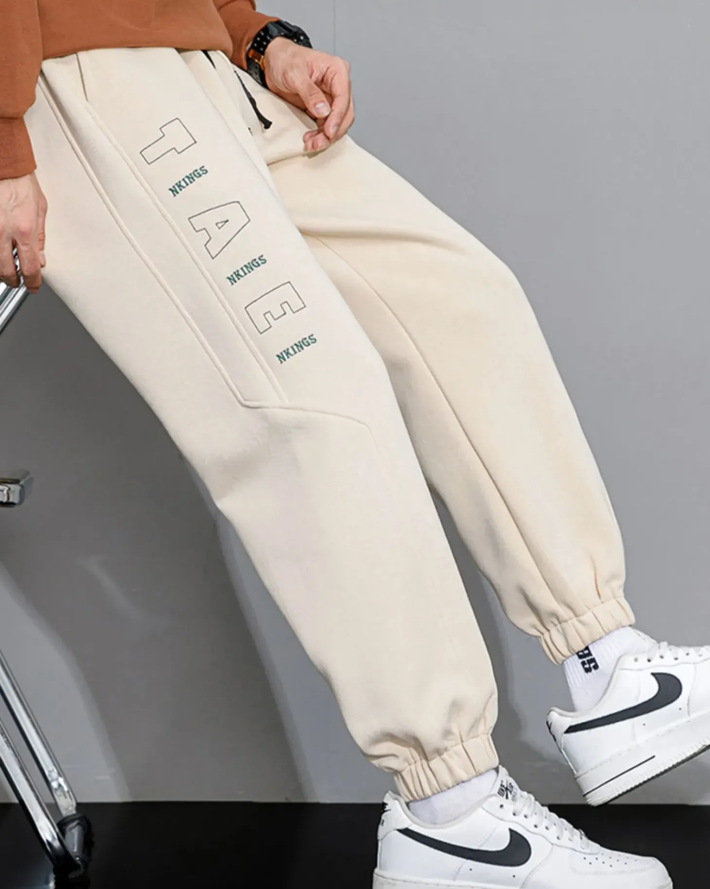 Tapered Drawstring Cotton Joggers