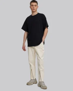 Tapered Pants With Shin Zippers