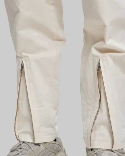 Tapered Pants With Shin Zippers