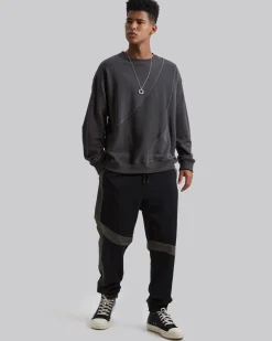 Track Pants With Asymmetrical Pattern