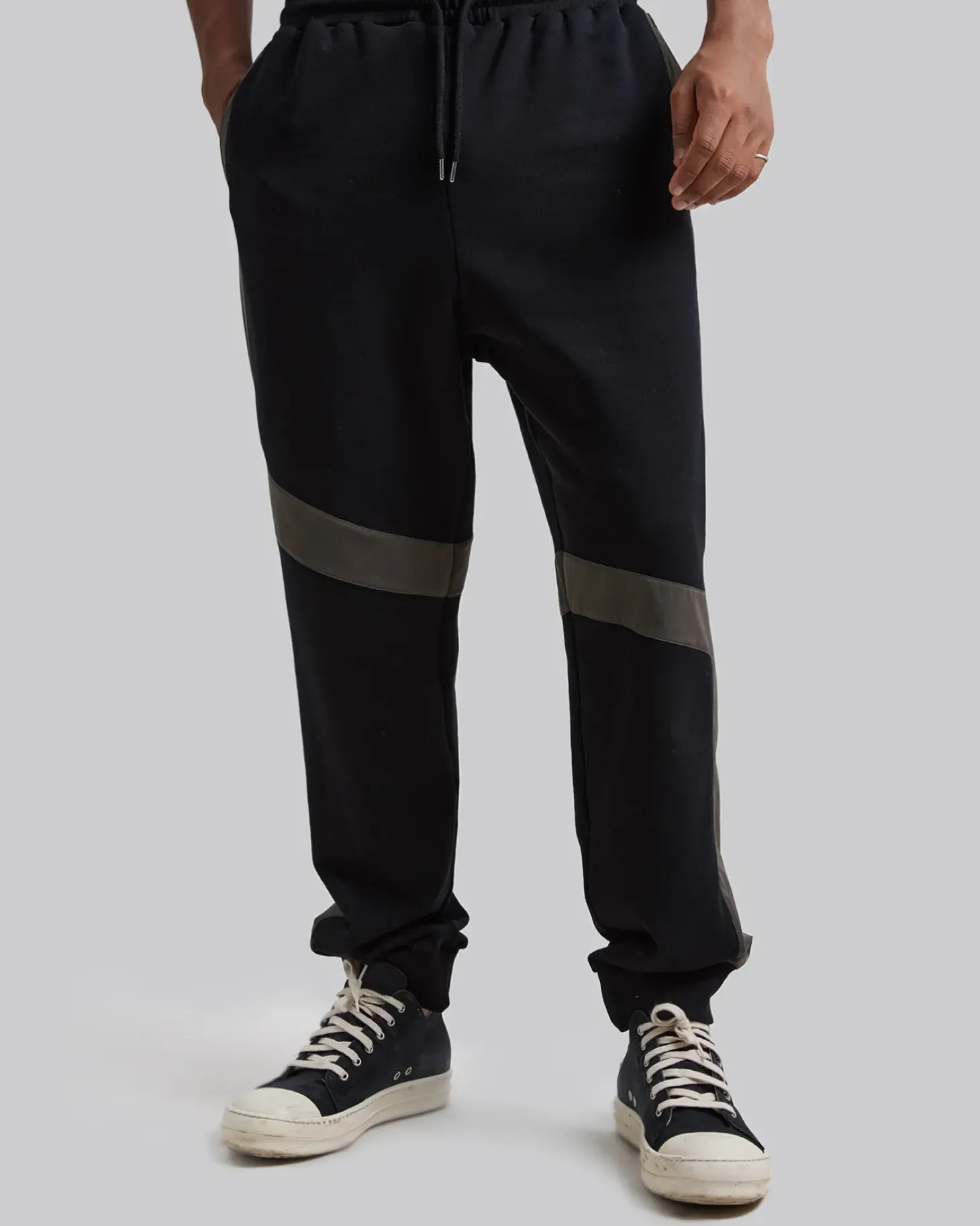 Track Pants With Asymmetrical Pattern