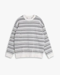 Triangle Pattern Ribbed Sweater