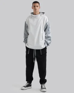 Two-Tone Paneled Hoodie