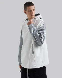Two-Tone Paneled Hoodie