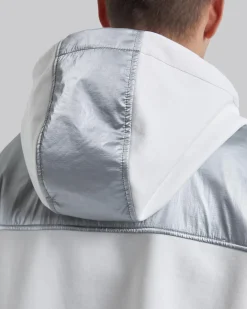 Two-Tone Paneled Hoodie