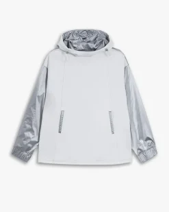 Two-Tone Paneled Hoodie