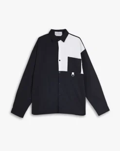 Two-Tone Patchwork Shirt