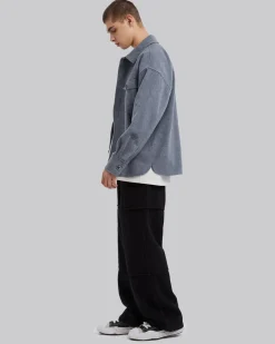Unique Front-Closure Wool Coat