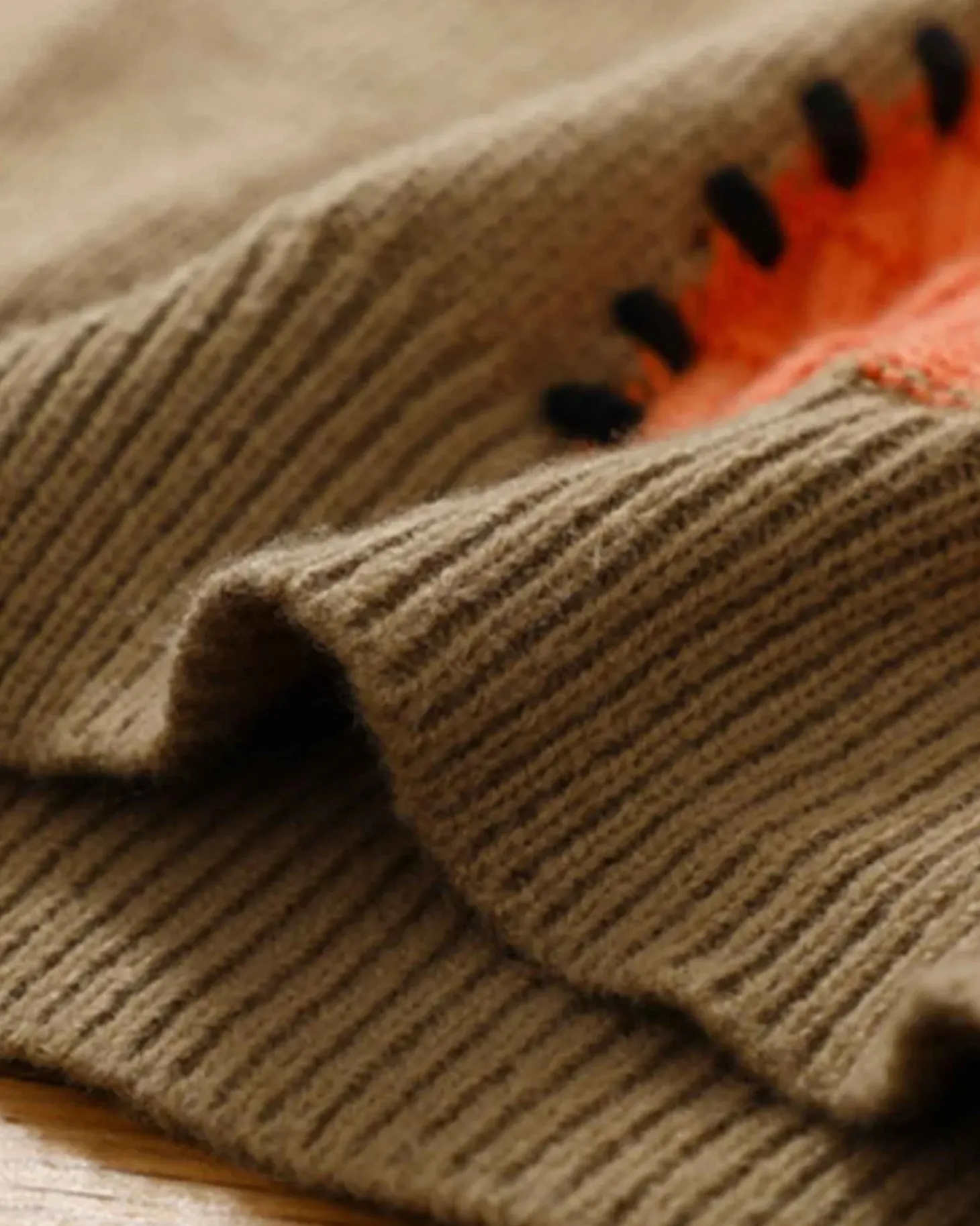 Vintage Patchwork Knit Jumper