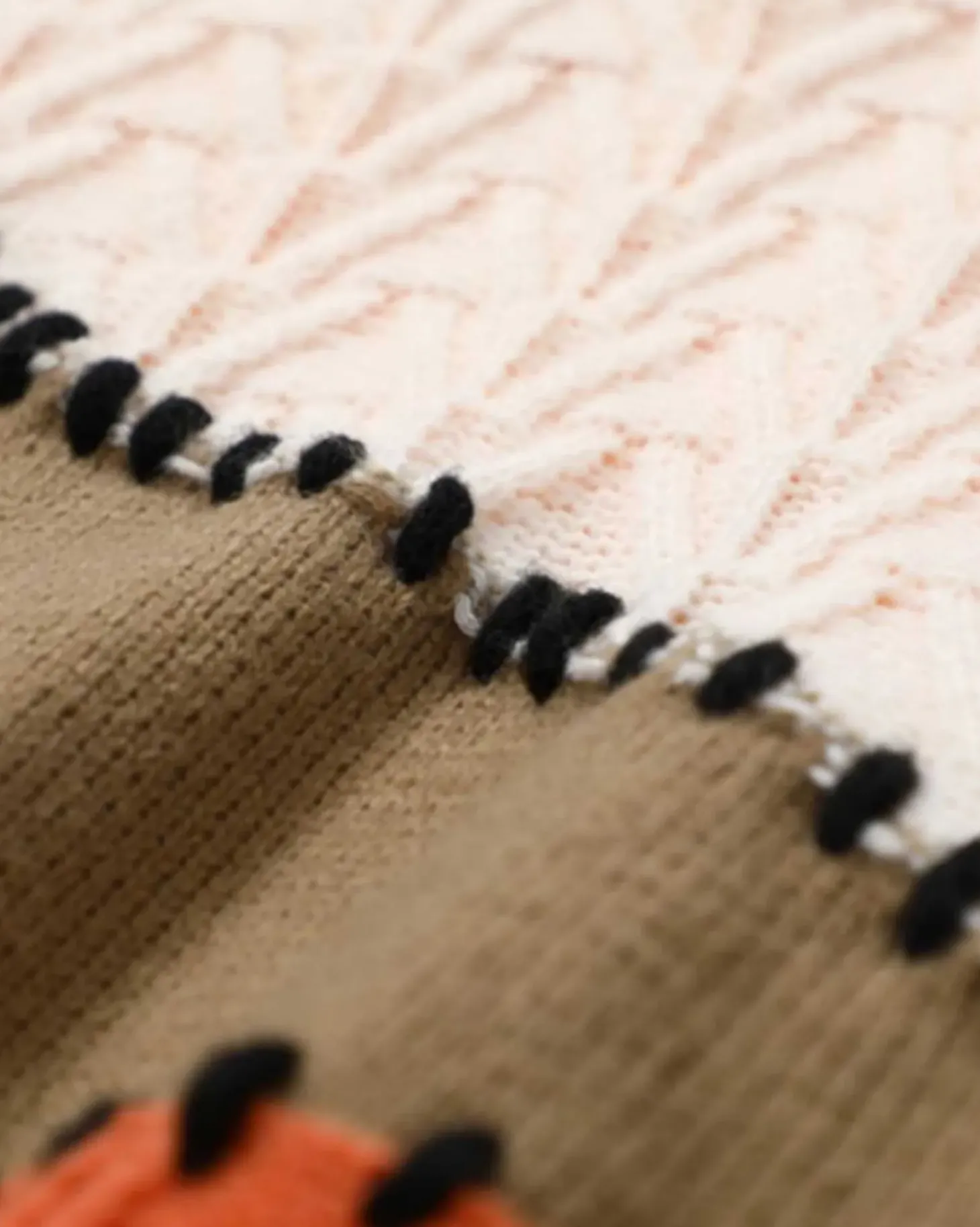 Vintage Patchwork Knit Jumper