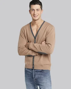V-Neck Button-Up Cardigan