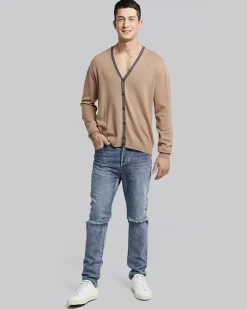 V-Neck Button-Up Cardigan