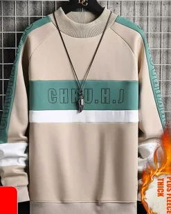 Wide Ribbed Crewneck Sweatshirt