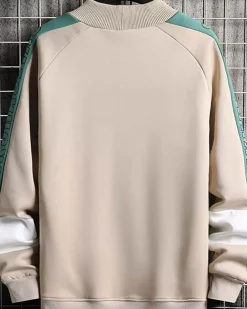 Wide Ribbed Crewneck Sweatshirt