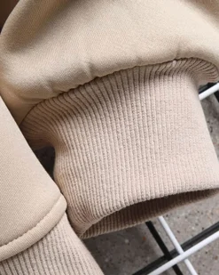 Wide Ribbed Crewneck Sweatshirt