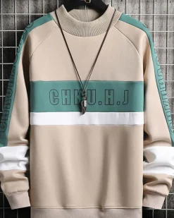 Wide Ribbed Crewneck Sweatshirt