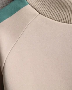 Wide Ribbed Crewneck Sweatshirt