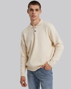 Wool-Cashmere Polo Sweater