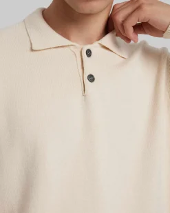 Wool-Cashmere Polo Sweater