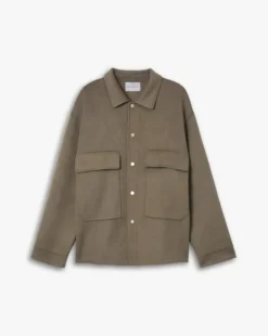 Woolen Jacket With Front Pockets Set